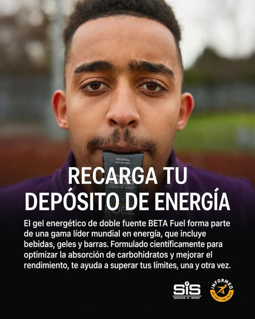 SiS Beta Fuel Neutral Pack x6 | Gel Energético 40 g Carbohidratos